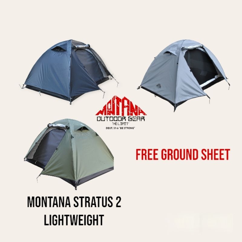 Montana Outdoor Stratus Aluminum Pole (Camping tent)Lightweight  Backpacking tent Free Groundsheet