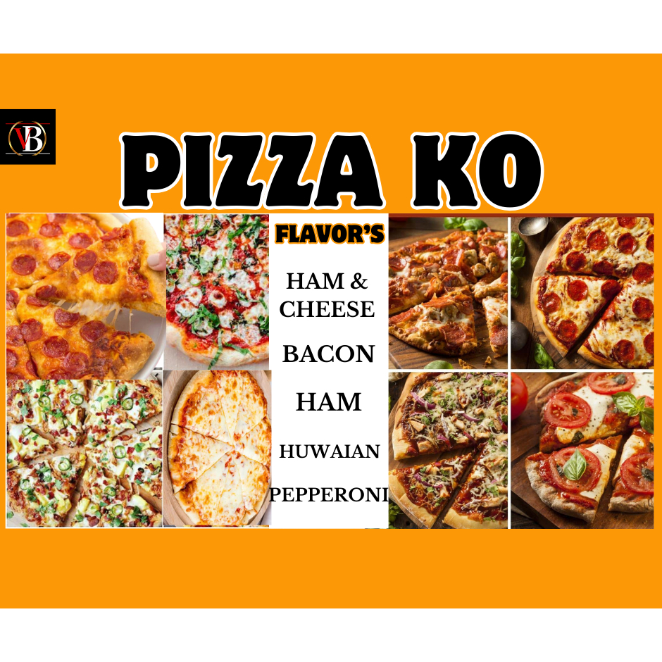 Signages PIZZA KO Laminated A4 Size makapal 250mic glossy,matibay ...