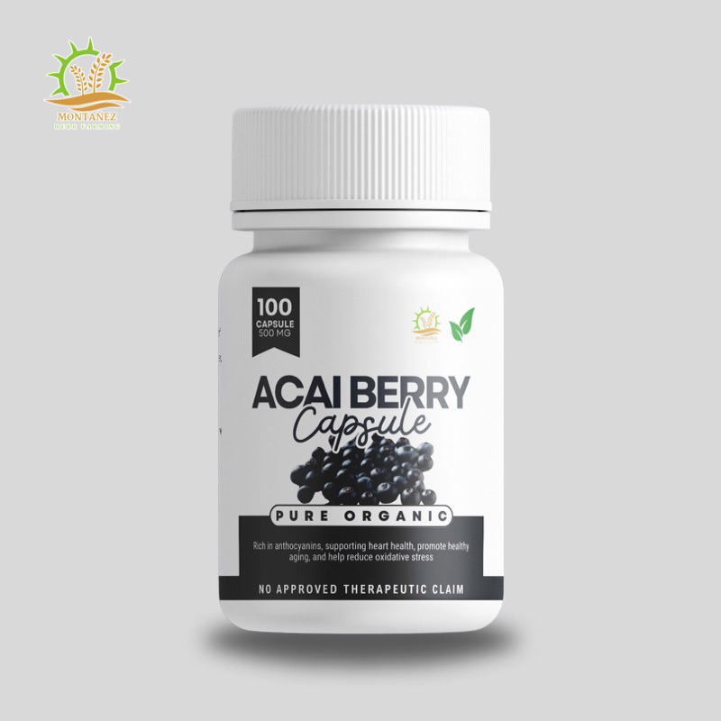 AUTHENTIC ACAI BERRY CAPSULE 500mg 100 CAPSULES | Shopee Philippines