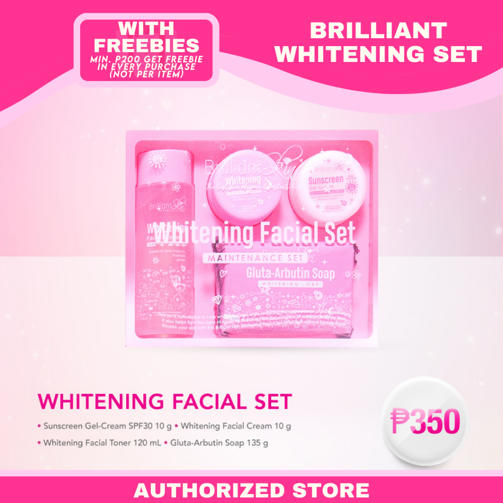 Brilliant Skin Whitening Facial Set (Maintenance Set) | Shopee Philippines