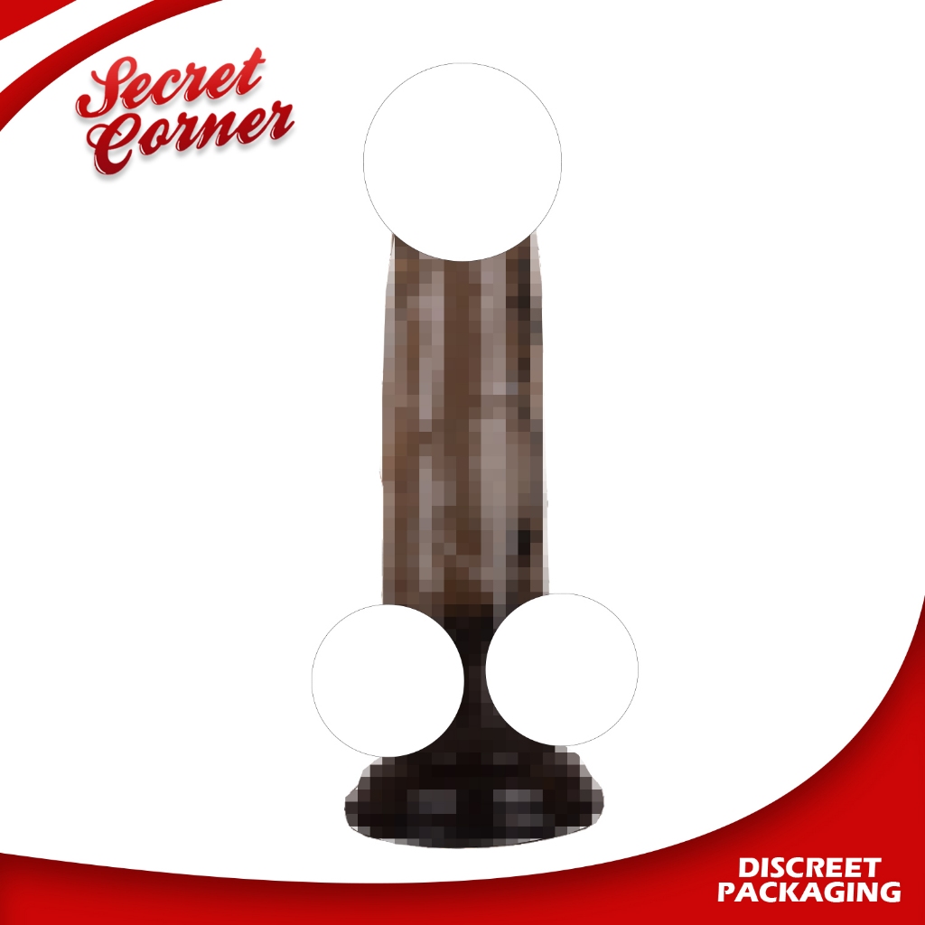 Secret Corner 8 Inch Realistic Real Feel Penis African Size Dildo Sex Toy  For Women - Black | Shopee Philippines