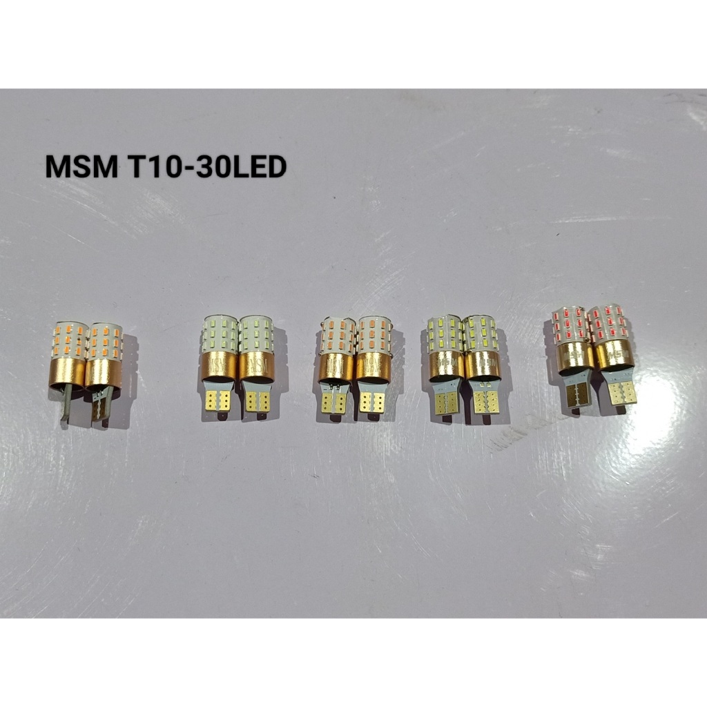 MSM LED Light T10 - 30 LED Single Color Motorcycle LED Light | Shopee ...