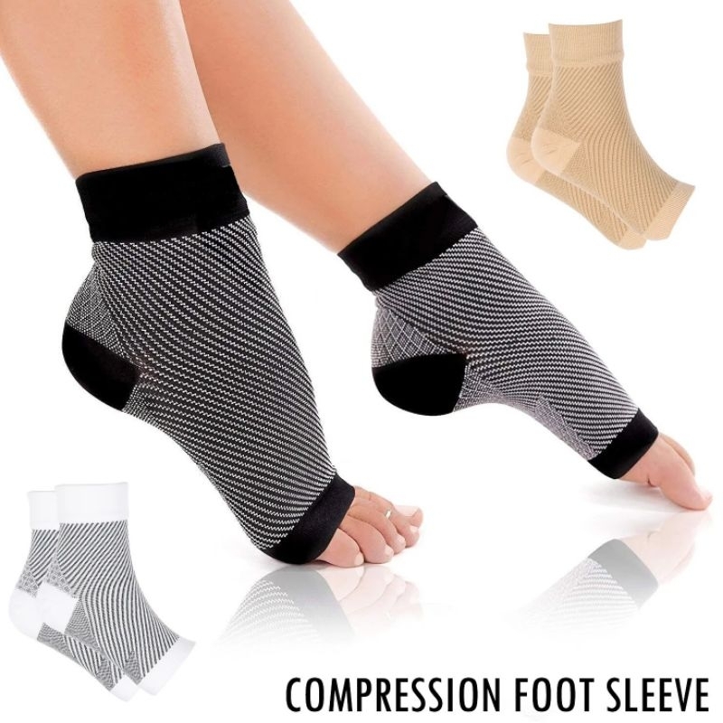 Ankle Support Brace Compression Foot Sleeve Sprains Heel Gym Socks for ...