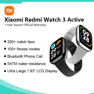 New Xiaomi Redmi Watch 3 Active Global Version Smartwatch 1.83'' Display  Blood Oxygen Bluetooth Phone Call 100+ Workout Modes - AliExpress