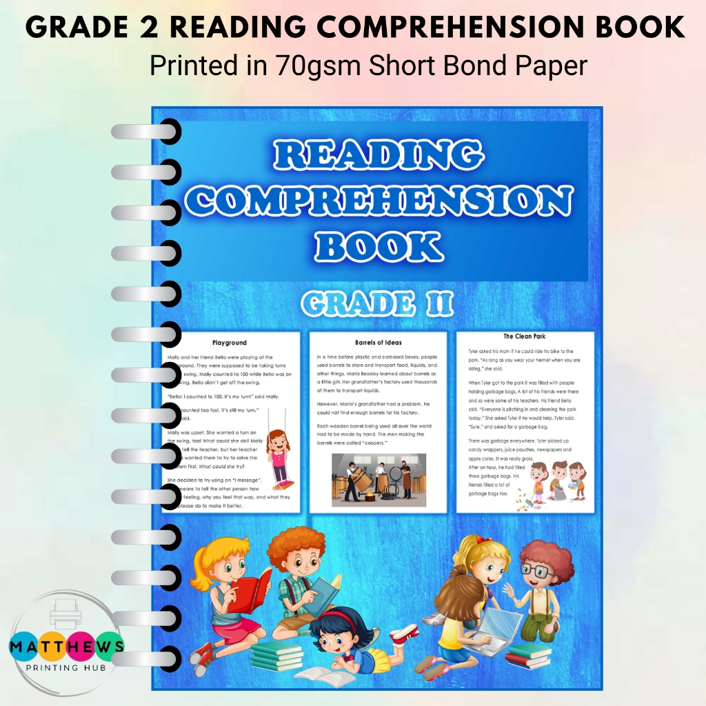 GRADE 2 READING COMPREHENSION BOOK 82 Pages EDUCATIONAL LEARNING MATERIALS Shopee Philippines