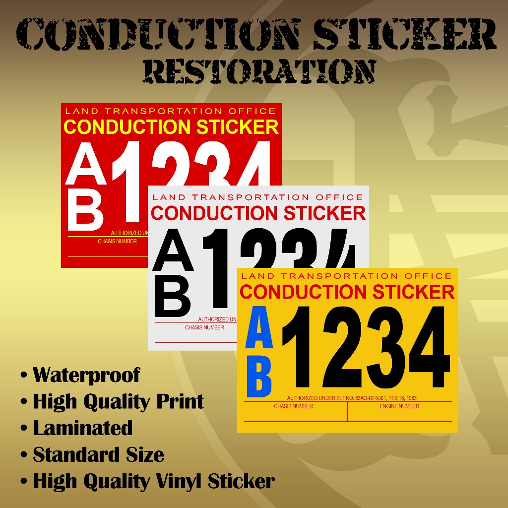CONDUCTION STICKER (for REPLACEMENT) 2pcs of Cs Number Shopee Philippines