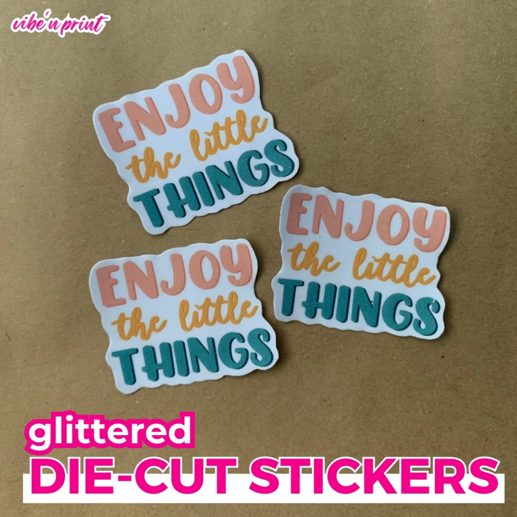 ENJOY LITTLE THINGS Life Motivational Stickers Die-Cut Vinyl Sticker ...