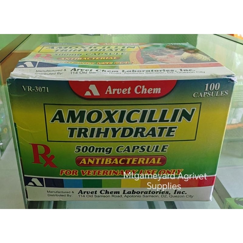 Amoxicillin Trihydrate 500mg Sold per 10caps (isang banig) | Shopee ...