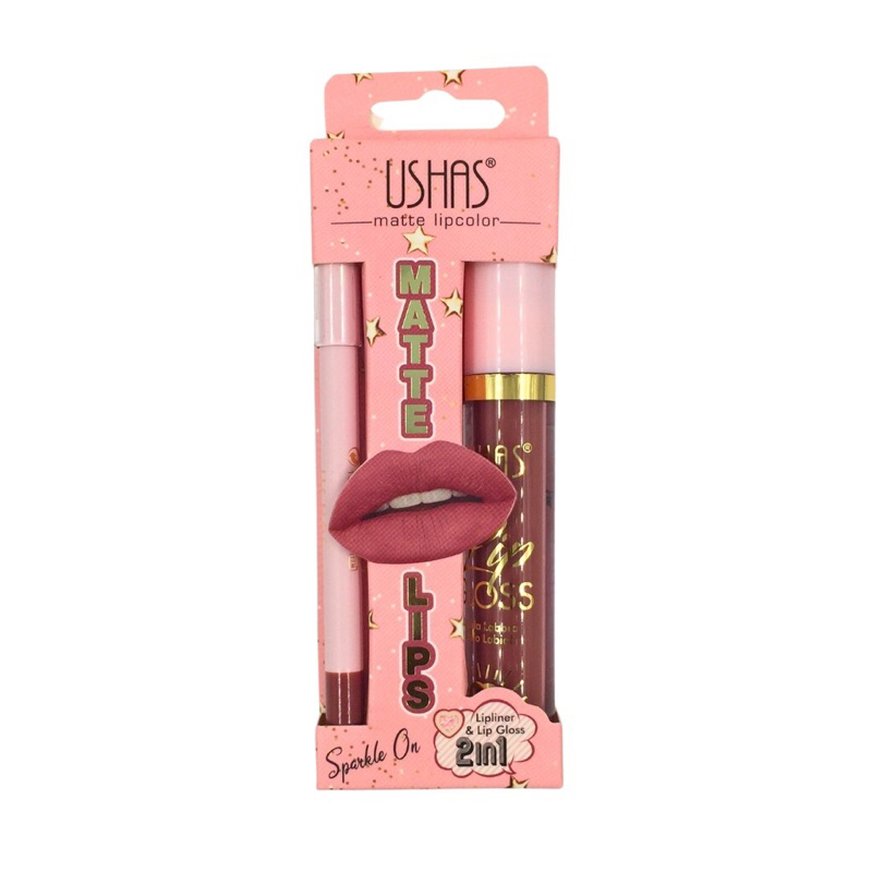Ushas 2 in 1 Lip Liner and Liquid Matt Shopee Philippines