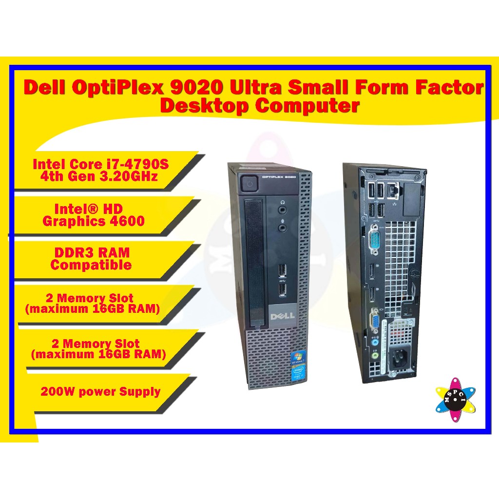 Desktop Computer Dell OptiPlex 9020 i5 4th Gen Ultra Small Form Factor ...