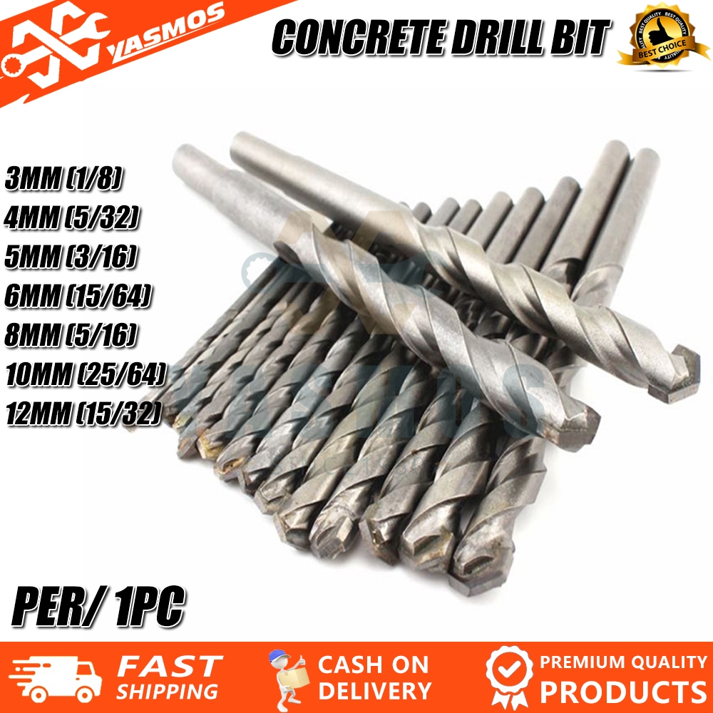 Concrete wall long masonry drill bit (1PCS) 3mm 4mm 5mm 6mm 8mm 10mm