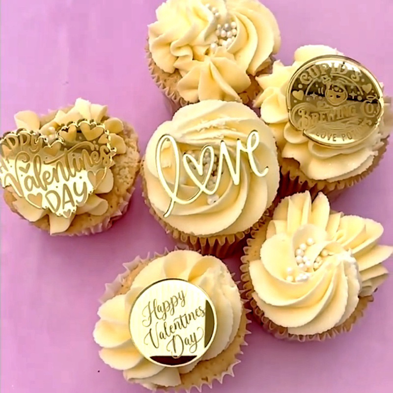 Mini Valentines Topper Mini Acrylic Topper Cupcake Topper Valentines ...