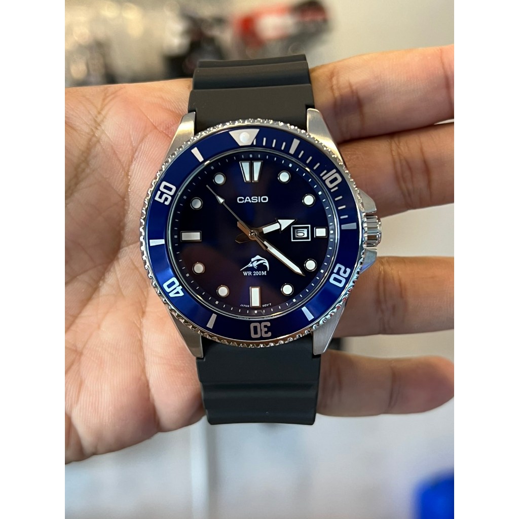 ORIGINAL CASIO DURO Analog Blue Dial Men Diver s Watch MDV 106B 2AV CASIO DURO MDV 106B 2A Shopee Philippines