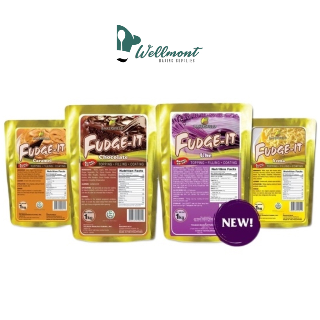 Bakersfield FudgeIt 1kg [Ube Yema Chocolate Caramel] Shopee