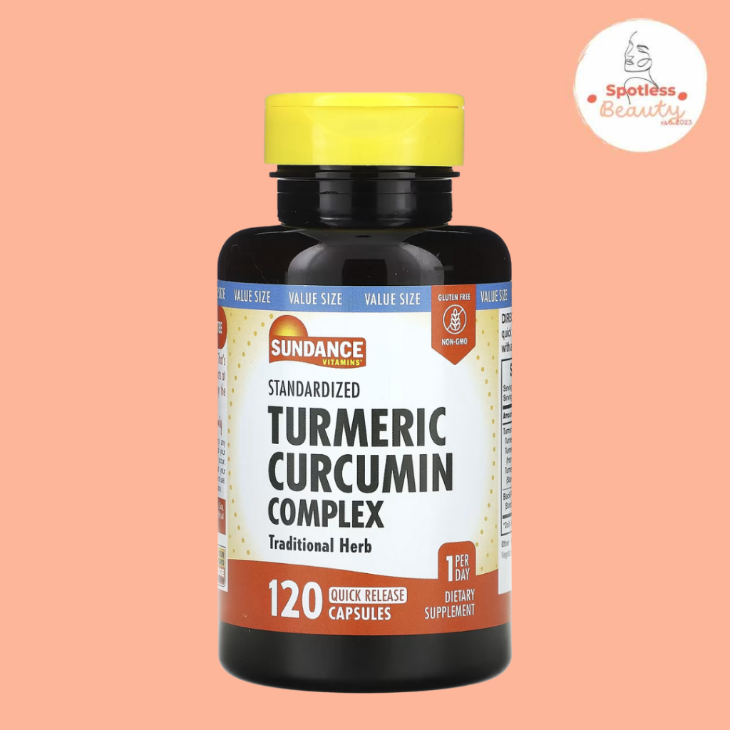 Spotless Beauty Sundance Vitamins, Standardized Turmeric Curcumin