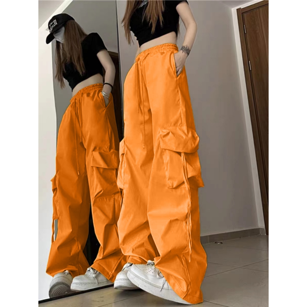 Korean-style Bloom Pants Large Size Wide-leg Drawstring Cargo Shorts