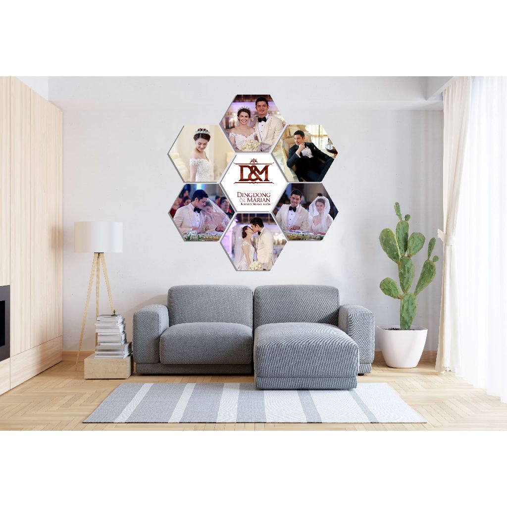 PERSONALIZED WALL DECOR on SINTRA BOARD (HEXAGON) | Shopee Philippines