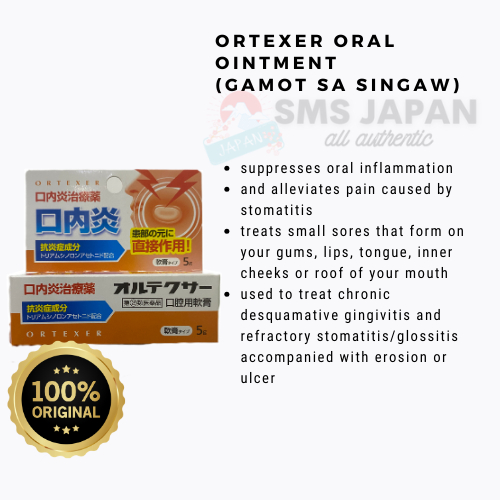 Ortexer Oral Ointment (GAMOT SA SINGAW) ( sms Japan ) Shopee Philippines