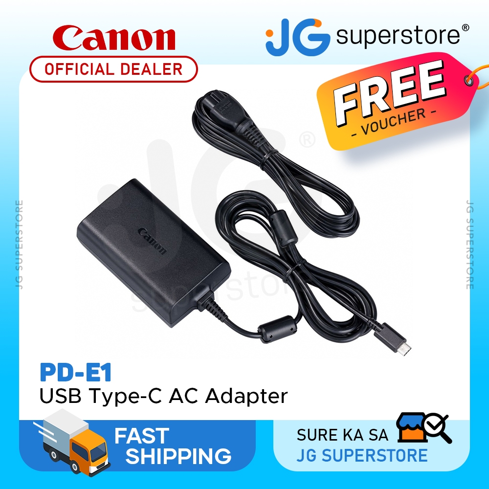 Canon PDE1 AC Adapter with USB TypeC Connector for Selected EOS