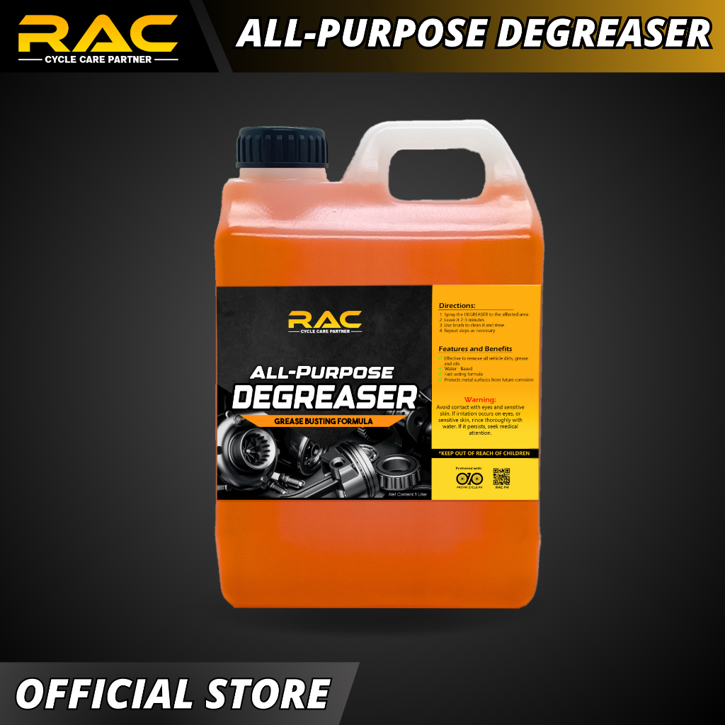 RAC Bike/Motorcycle/Car 1Liter All Purpose Degreaser Shopee Philippines