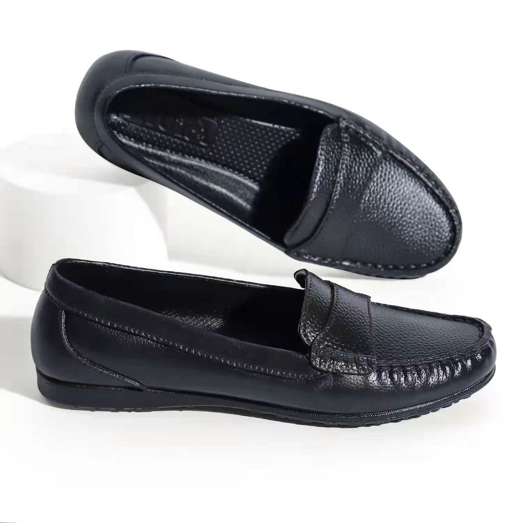SHUTA201 New Women Fashion Low Heel School Office Work Black Shoes ...