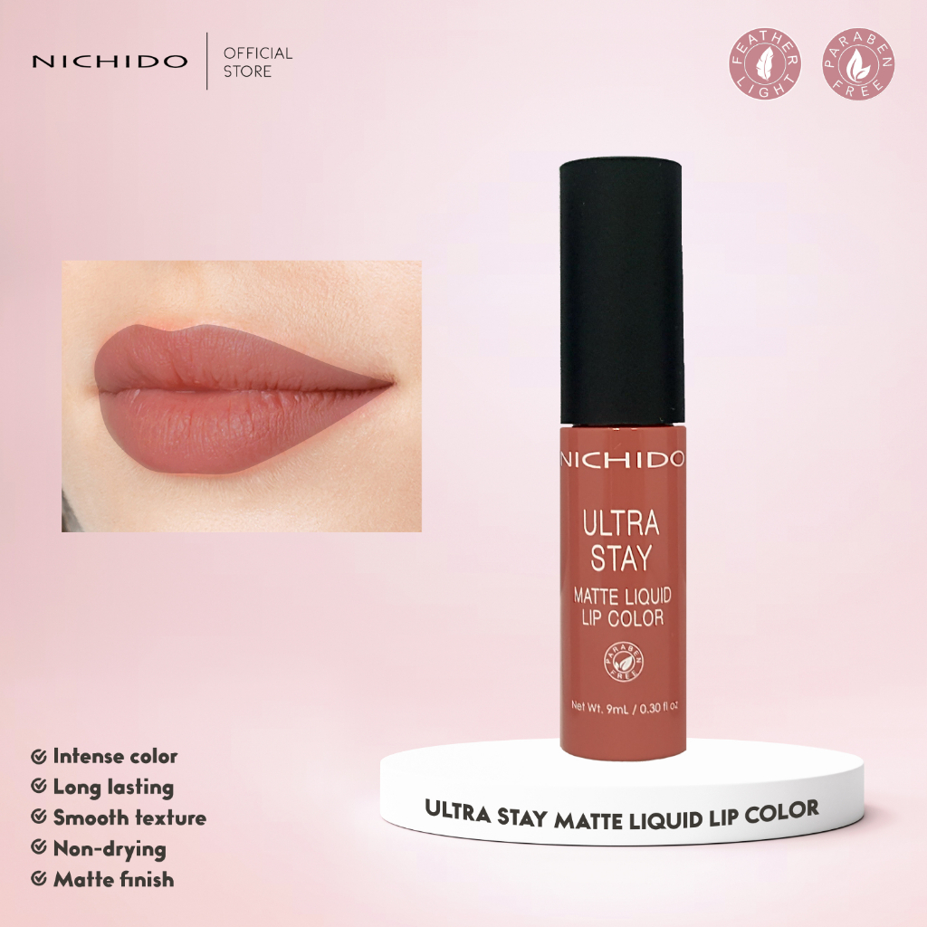 NICHIDO Ultra Stay Matte Liquid Lip Color - Simply Nude | Shopee Philippines