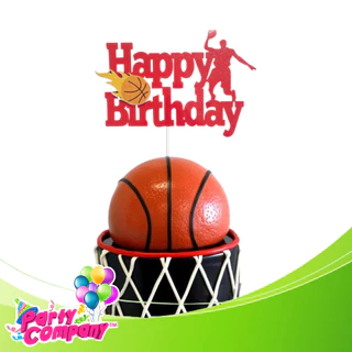 First Birthday Basketball Cake Topper. Basketball Party Decorations.  Basketball Birthday Party. Basketball Net Cake Topper. 