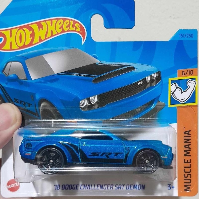 Hotwheels 18 Dodge Challenger Srt Demon 2023 Muscle Mania Shopee Philippines