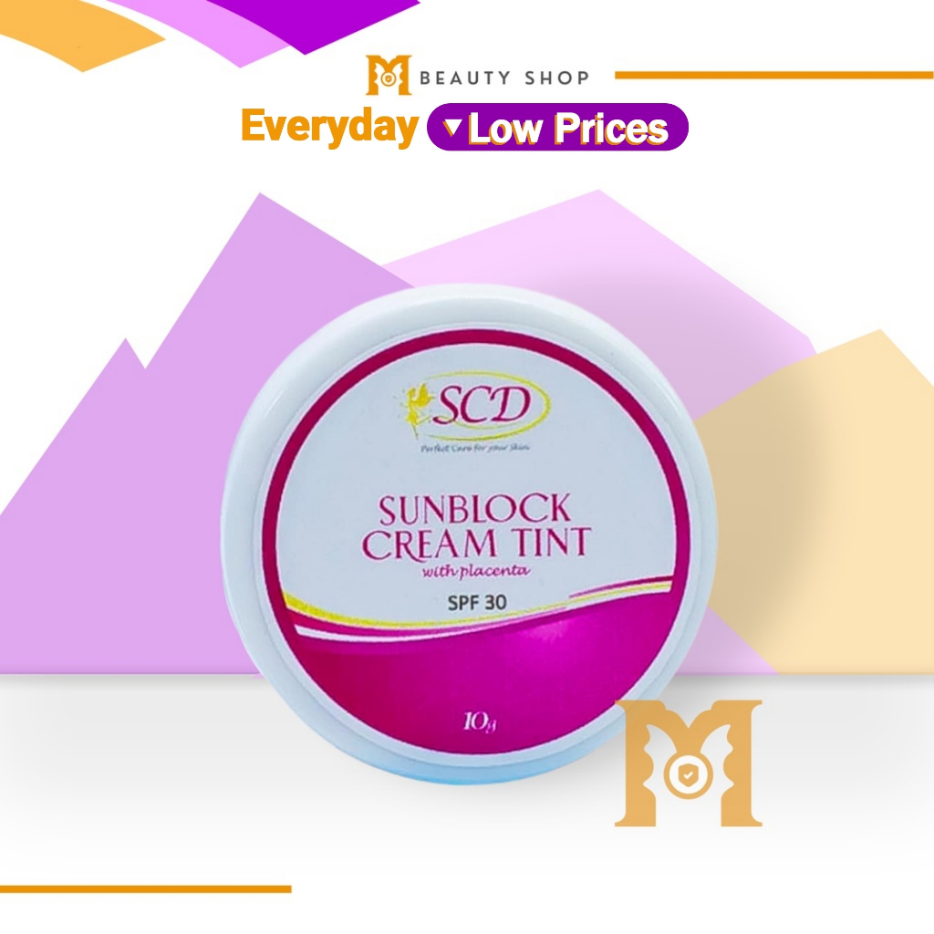 SCD Sunblock Cream Tint With Placenta Spf30 10g | Shopee Philippines