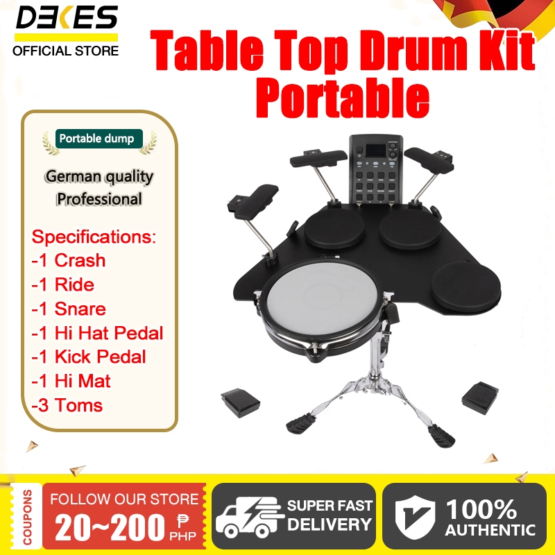 Table Top Drum Kit with Built in Speakers electronic drum Korean