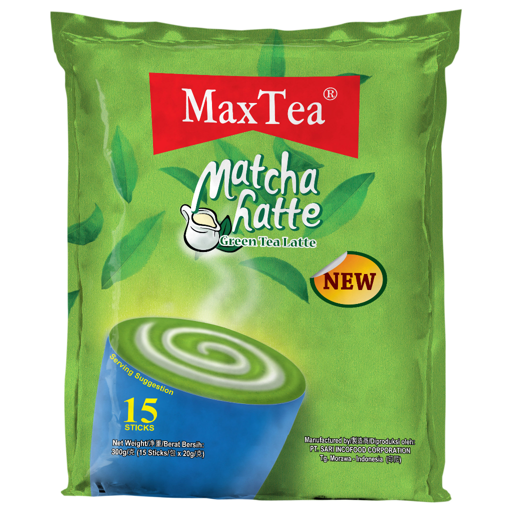 MaxTea Macha Latte 15s x 20g | Shopee Philippines