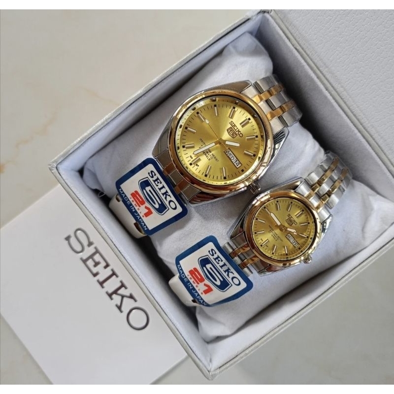 S446 SEIKO AUTOMATIC HAND MOVEMENT DOUBLE DATE STAINLESS STEEL