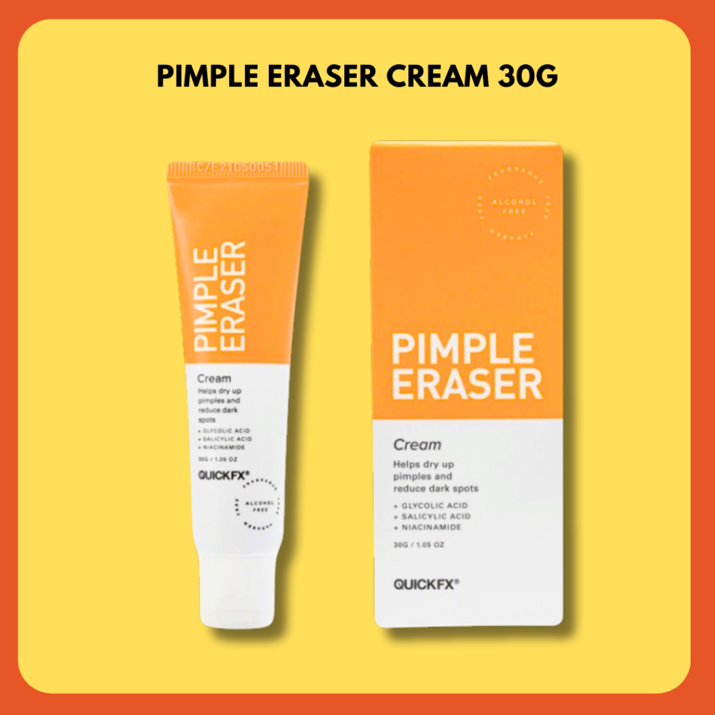 QUICKFX PIMPLE ERASER CREAM 30g Dry Up Pimples Reduces Dark Spots with