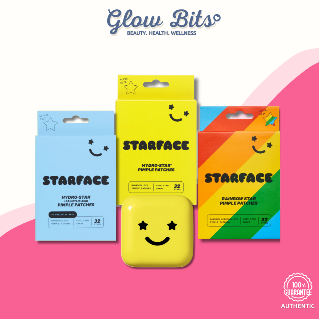 Starface Hydro Stars Hydrocolloid Pimple Patches Yellow Rainbow Salicylic Acid 32 Patches 1145