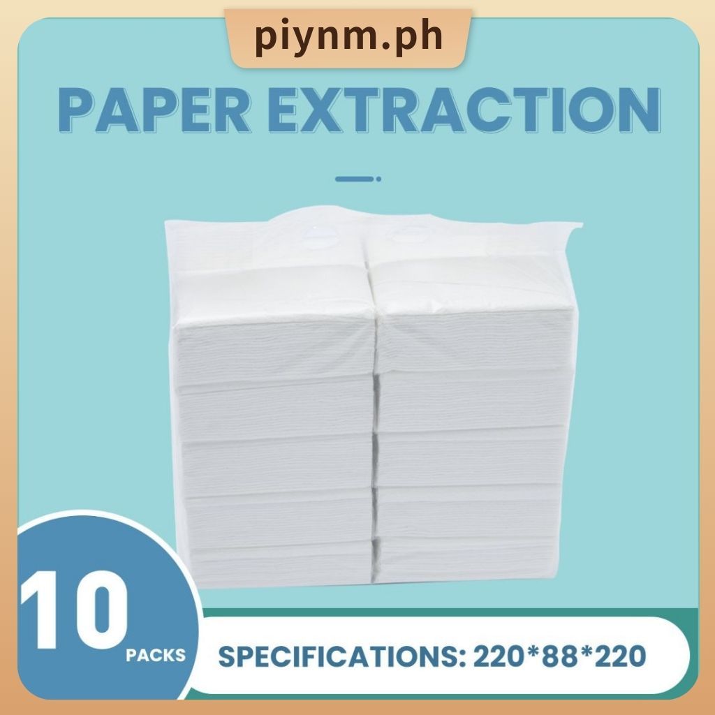 10 pack Household Napkins Puree Toilet Paper Thickening 4-Ply Facial ...