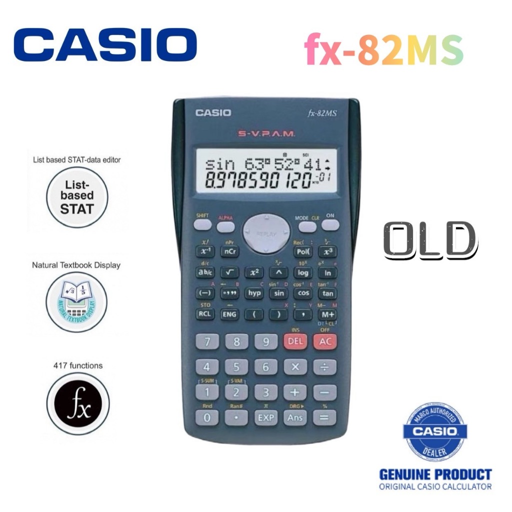 Fotox FX 82MS FX 991ES PLUS Series Casio Calculator Student Function Scientific Calculato 98 Shopee Philippines