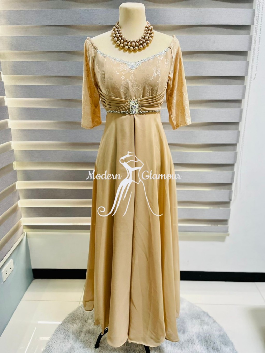 Off shoulder gown outlet for ninang