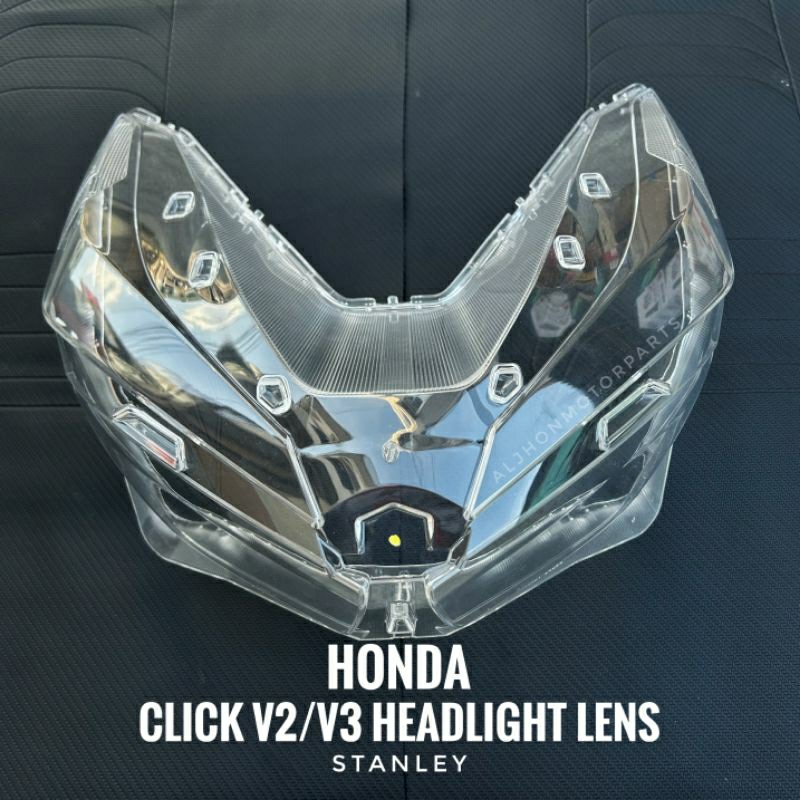 HONDA HEADLIGHT LENS CLICK 125 150 V1 V2 V3 CLICK 160 STANLEY GENUINE 
