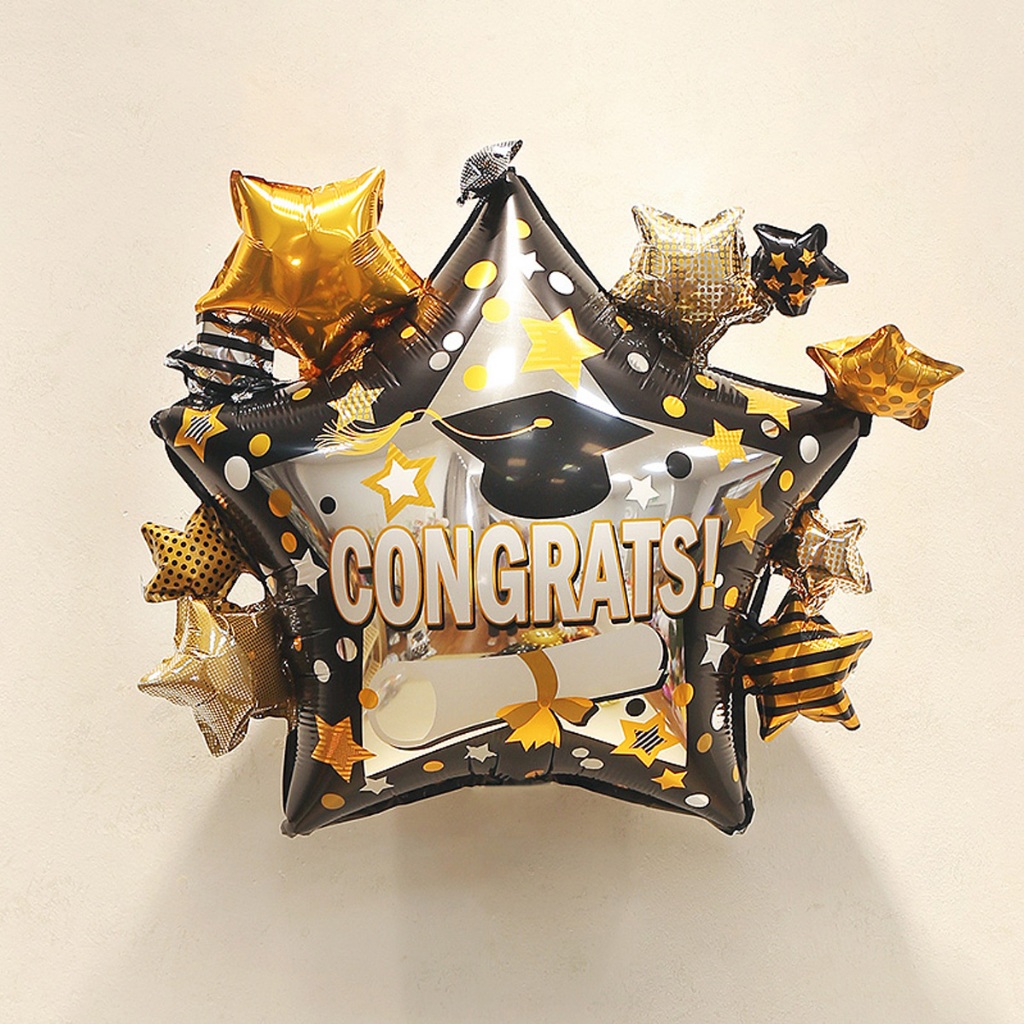Graduation Balloon Party Decoration Grad Foil Balloon Frame for ...