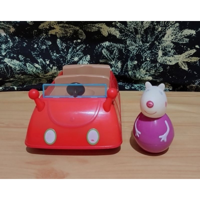 Peppa Pig Weeble Red Car with Suzy Sheep | Shopee Philippines