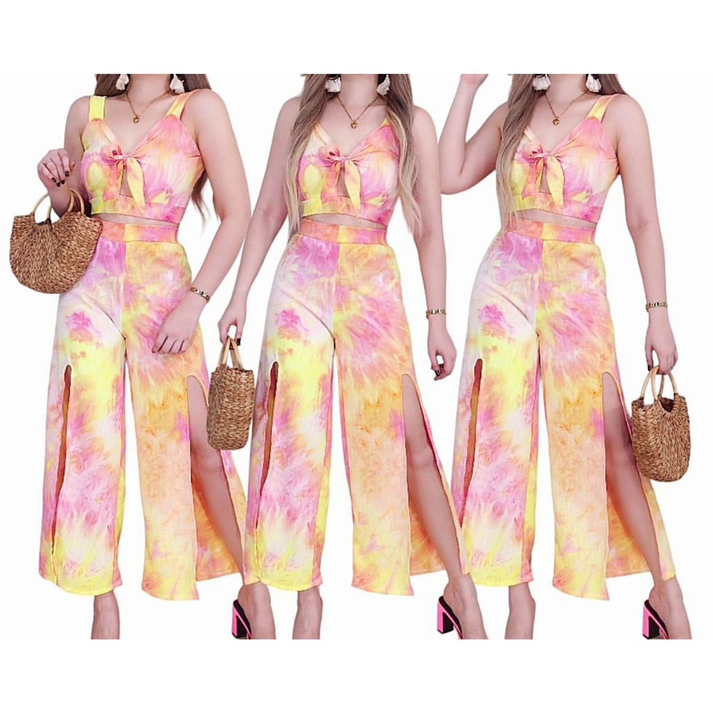 Maria Sets/with Slits/Summer Terno | Shopee Philippines