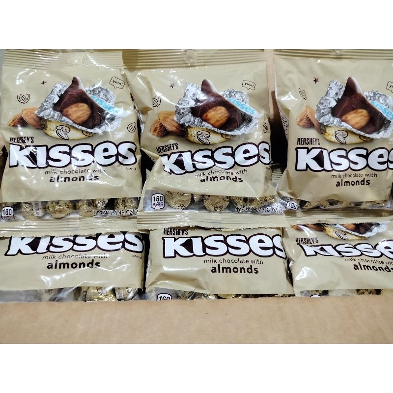 KISSES MILK CHOCOLATE ALMONDS 150G 04/2024 expiration Shopee Philippines