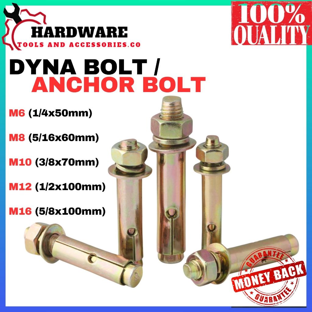 Dyna Bolt Expansion Screw, Expansion Bolt Galvanized Screw, M6 M8 M10 ...