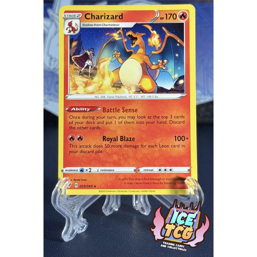 charizard pokemon card 025 185 Charizard Vivid Voltage Prize Pack 1 League Play 025/185 PSA 10 – TBC Games main image 1