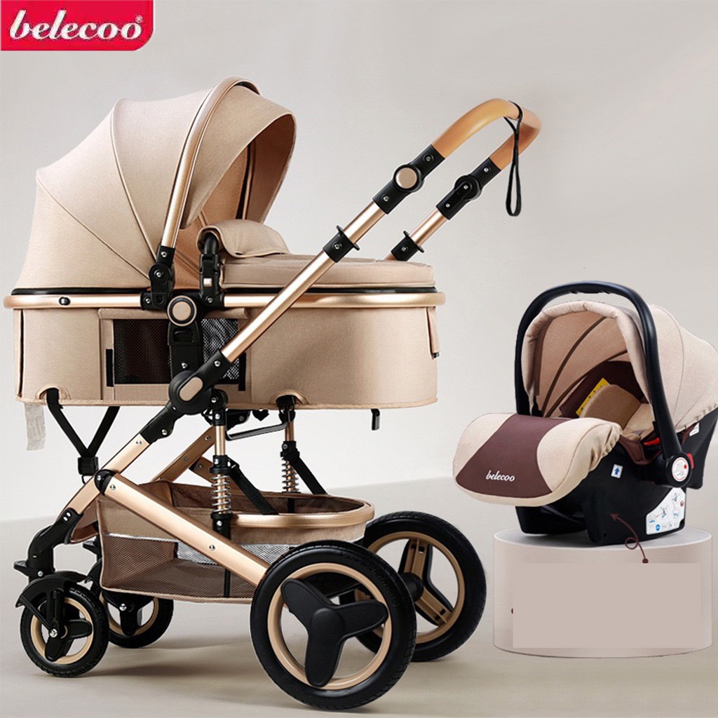 【Free shipping】Belecoo 2-Way 3-in-1 Foldable Baby Stroller Car Seat ...