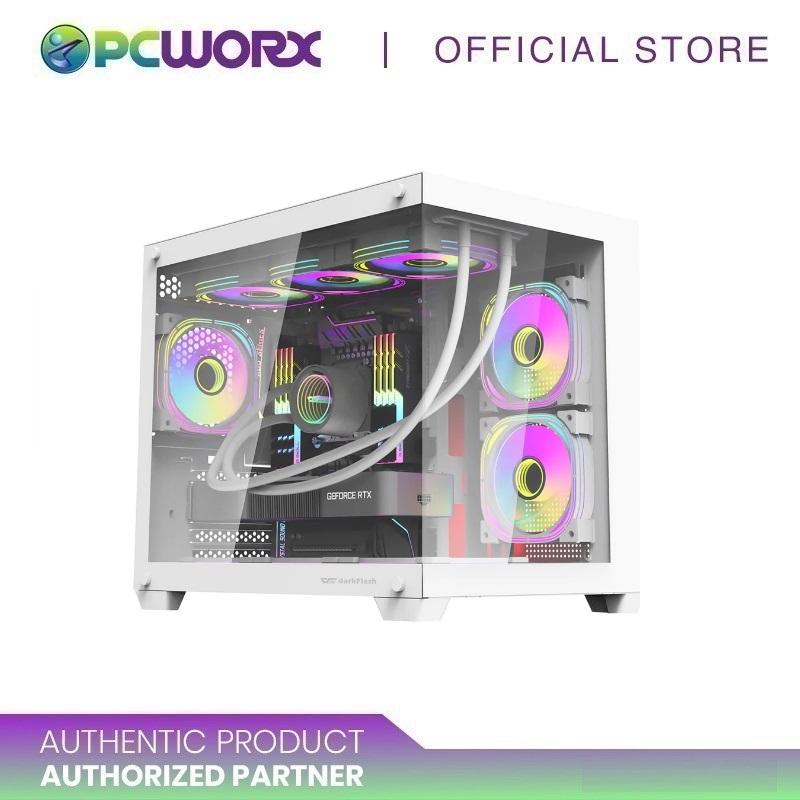 Darkflash C285MP EXQUISITE M-atx PC CASE White Clerance Sale Box ...