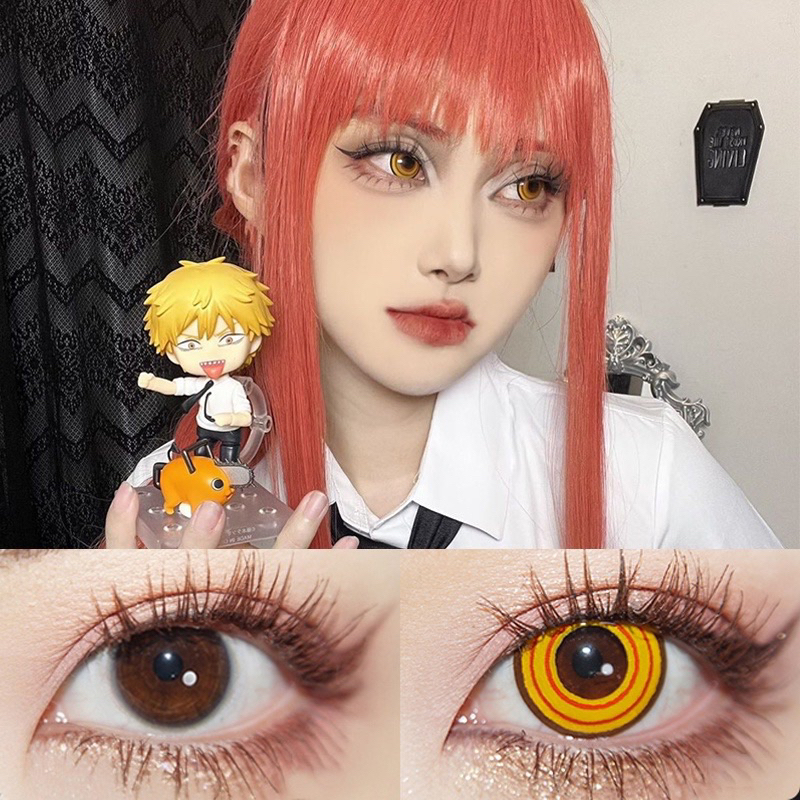 [Mei Yang] Makima Power Contact Lens Chainsaw Man Shopee Philippines