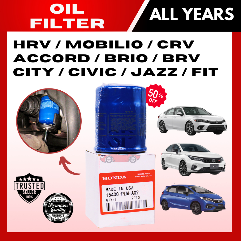 15400-PLM-A02 Oil Filter for Honda Accord |Civic | CR-V