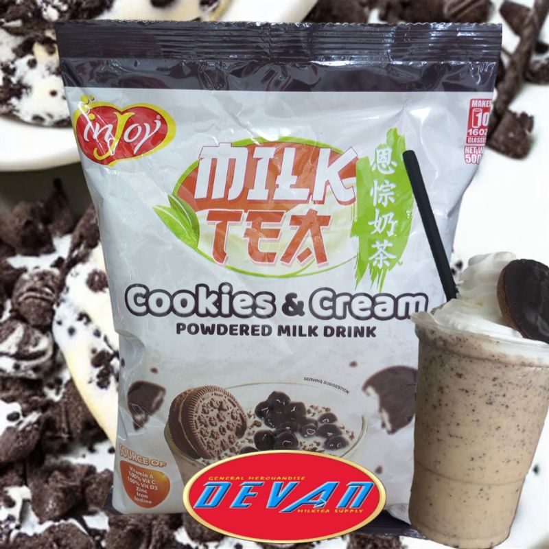 inJoy Milk Tea Cookies and Cream Powder 500g | Shopee Philippines