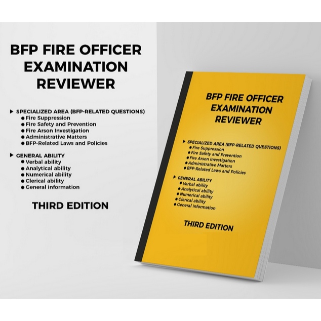 FIRE OFFICER EXAM REVIEWER (2024 Edition) Shopee Philippines